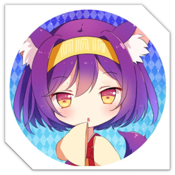 a chibi picture of the No Game No Life character name Hatsuse Izuna
